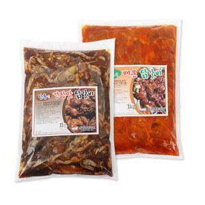 안동식 간장 닭갈비 1kg+춘천 매운닭갈비 1kg