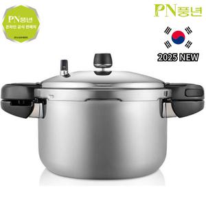 PN풍년 2025 NEW 하이클래드 프로 IH 통5중 스테인리스 가정용 압력솥 인덕션 사용가능 4인용,6인용,8인용,10인용