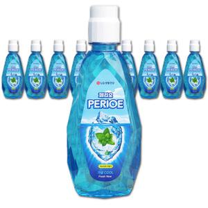 페리오 가글 쿨 후레쉬 760ml x 10개 대용량 상쾌한 쿨링민트 가그린 구강청결제 입냄새 제거