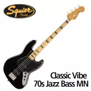 스콰이어 재즈 베이스 Squier Classic Vibe 70s Jazz Bass MN Black 037-4540-506