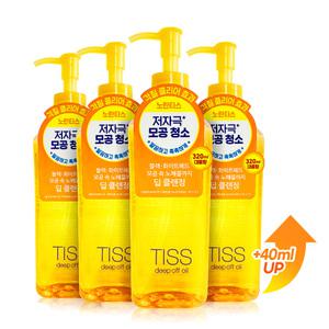 TISS 딥오프 딥클렌징오일 320ml 4개
