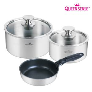 아로제 통3중 스텐냄비 세트 인덕션 겸용 냄비 3종세트