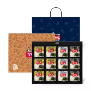 [광천김 선물세트] 고급 선물세트 2호 (캔김12캔+선물용가방)