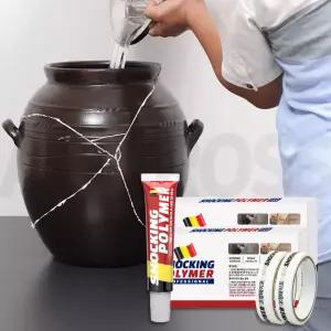 쇼킹폴리머 프로 초강력 강력 순간 접착제 방수 유리 벽 금속 목공 타일 실리콘 실란트 본드 접착제 2세트