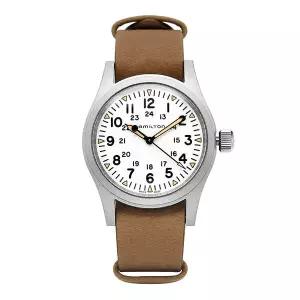 [해밀턴] H69439511 카키 필드 메카니컬 남성 가죽시계