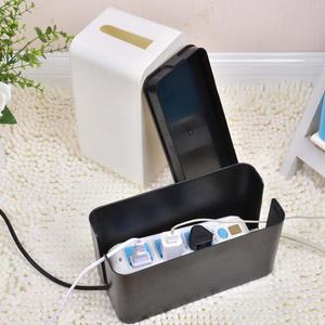 멀티탭 정리함 전선 콘센트 선 고정 수납함 3 6 구 컴퓨터 책상 테이블 홀더 선반 무