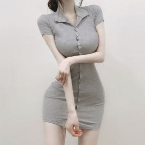 큐티 베이비 카라넥 쉬스 원피스 홀복 클럽의상 H019