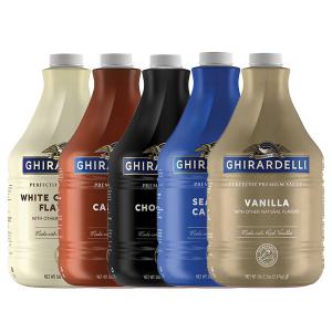 기라델리소스 모음 카라멜/초콜렛/화이트/씨쏠트/바닐라 소스 5종