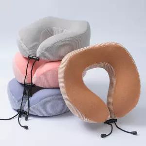 미미캐츠 투톤ST 메모리폼 목베개 여행용 차량용