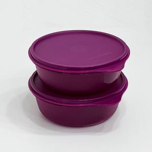 타파웨어  모듈러 깁치통 저장통 원형볼 반찬통 600mL 진퍼플  2P