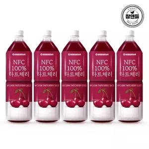 참앤들황토농원 몽모랑시 NFC착즙 타트체리주스 1L 5병