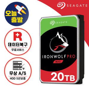 Ironwolf Pro NAS HDD 20TB ST20000NT001 아이언울프 프로 하드디스크