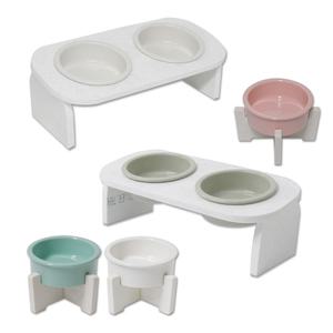 대리석 애견식기 고양이 강아지 밥그릇 식탁 개밥그릇 도자기 물그릇