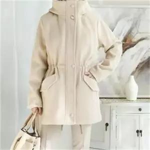 [오노마] 여성 스탠 카라 누빔 패딩 안감 베이지 카키 코트 (S7905315)