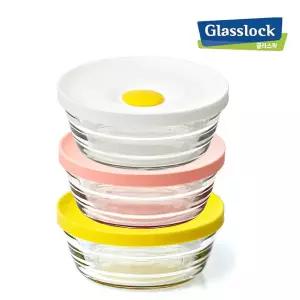 글라스락 렌지쿡 쿠킹볼 310ml 3p세트 / 냉동밥보관 전자렌지용기 밀폐용기