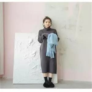 [오노마] ONM G87181/잇탬 신축성좋은 톡톡폴라원피스/롱니트원피스 (S7986020)