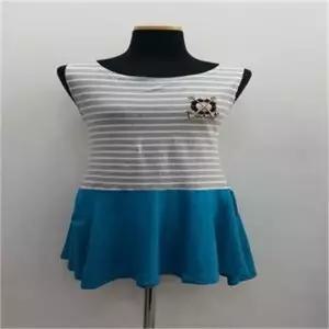 [오노마] ONM S1381/바캉스룩/마린룩/시원한 닻자수 면민소매원피스 (S7986036)