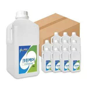 비츄인 크린케어 기구 살균소독제 1.5L 12개입 가정용 업소용 리필용 순수케어 주방 기구 B018