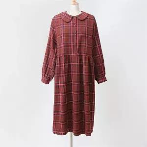 [강물처럼]아이우먼 톡톡플랫카라원피스 WBB205M010 빅사이즈 (S6205643)