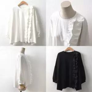 [강물처럼]위쉬몰 WC 셔링벌룬소매숏티(6477H101) 빅사이즈 (S6453037)