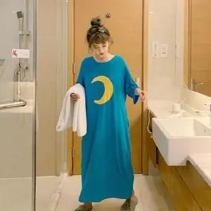 [오노마] ONM (가디언블루) 부드럽고 귀여운 루즈핏 반팔원피스잠옷 (S8759214)