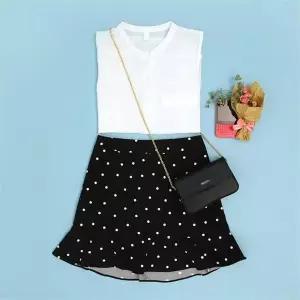 [오노마] ONM 귀여운 땡땡이패턴 스커트 (S8651677)