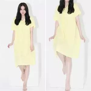 [오노마] ONM 여성 데일리 편한 홈웨어 바썬트 반팔 원피스 잠옷 (S8816211)