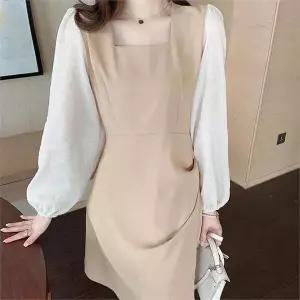 [오노마] ONM 러블리 스퀘어넥 라인 슬리밍 원피스(2Color) (S8436024)