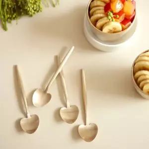 [텐바이텐]놋담 유기 하트 아이스크림 스푼 4P