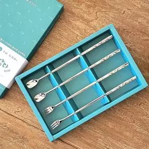 [텐바이텐]감사를담다 롱 티스푼&포크 SET(티스푼2P+포크2P)