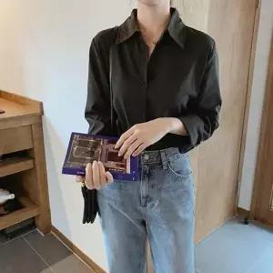 [오노마] ONM 편안한 이너시스루 구김없는레이스 핏 블라우스 (S9283236)