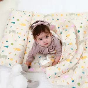 베베로시 [프리미엄] 순면+풍기인견 사계절용 양면 어린이집 아기 낮잠이불 일체형