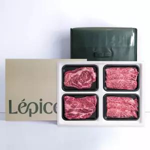 [롯데백화점]모슬포 1++등급 한우정성세트 3호 (총1.2kg)