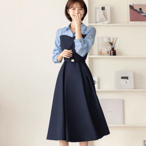 [시크라인] 프랩토 플레어 원피스