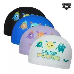 [아레나수영복] 몬스터즈 아동 코팅수모 색상 택1 A3AC1AL52
