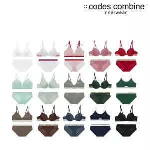 [코데즈컴바인이너웨어](강남점)브라1+팬티2 노와이어/와이어 여성세트 17종택1(CEWBR161+151+961)