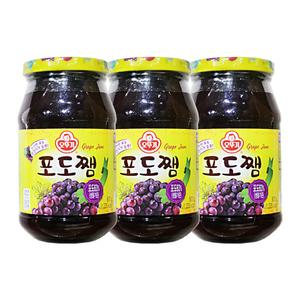 오뚜기 포도쨈 500g 3개 잼 토스트 식빵