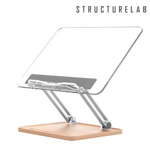 스트럭쳐랩  프리미엄 클리어 독서대 투명 북스탠드 책받침대 높이조절 각