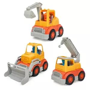 86854 워크트럭 3종세트/교통놀이/건설차량/불도저/기중기/굴삭기