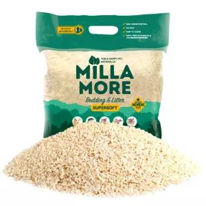 밀라모어 소프트 베딩 2kg 앵무새 바닥제 톱밥 베딩 천연 먼지제로 악취흡수 새용품 앵무새용품