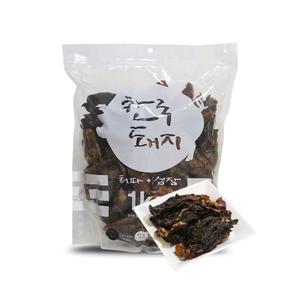 테비 수제왕 1kg 돼지허파심장 국내산 대용량 강아지간식