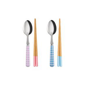 [사브르]X야마치쿠 데꼬르 키즈 수저세트_2color