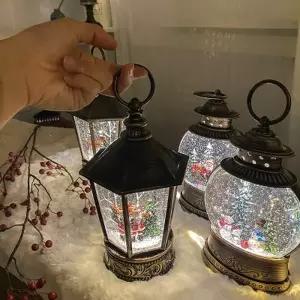 [텐바이텐]트윙클 원형 랜턴 크리스마스 스노우볼 워터볼 산타 눈사람 선물