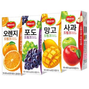 델몬트드링크팩 190mlx32개(오렌지/사과/망고/포도)