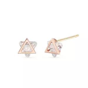 [도로시] 14k 별 삼각큐 귀걸이