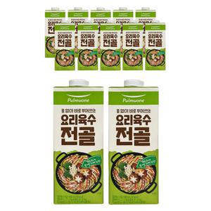 풀무원 요리육수 전골 1000ml x 12개 국물요리 간편육수