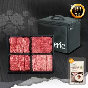 [롯데백화점]청풍명월 1++등급 한우 로얄로스1호세트(1.2kg 냉장, 등/안/채/갈)