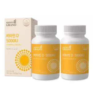 네이처그랜드 비타민D 5000IU 180캡슐 X 2개