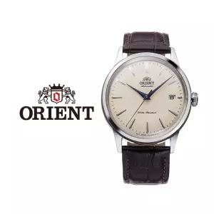 오리엔트 밤비노 Bambino 크림 남성 클래식 오토매틱 가죽 패션 시계 RA-AC0M04Y30B