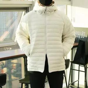 [우기브로]WML 남자 빅사이즈 오리털 경량 후드 패딩
